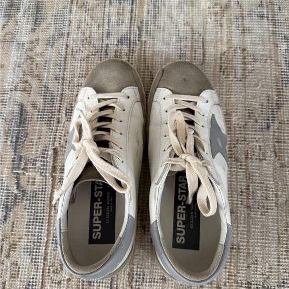 Golden Goose White and Gray Sneakers - Picture 4 of 5